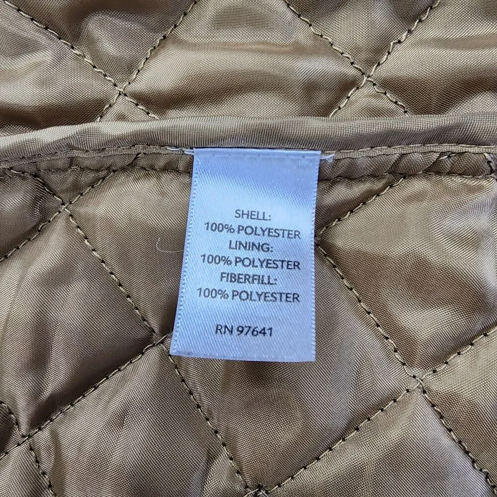 J Jill Vest Womens XS Black Heritage Quilted Button Down Lined Outdoor Hiking - Picture 15 of 16